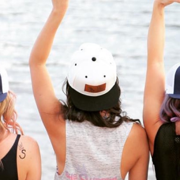 SheShreds.Co Cream & Black Logo Snapback Hat - Picture 2 of 9